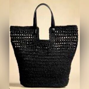 Banana Republic Paper Straw Shopper Tote